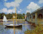 克劳德 莫奈 : The Road Bridge at Argenteuil